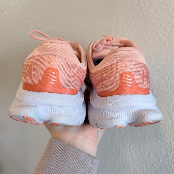 Hoka Kawana Road Running Shoes/Sneakers in ‘Peach Parfait/Coral’ - Women’s 10.5 - Picture 4 of 10
